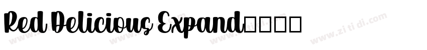 Red Delicious Expand字体转换